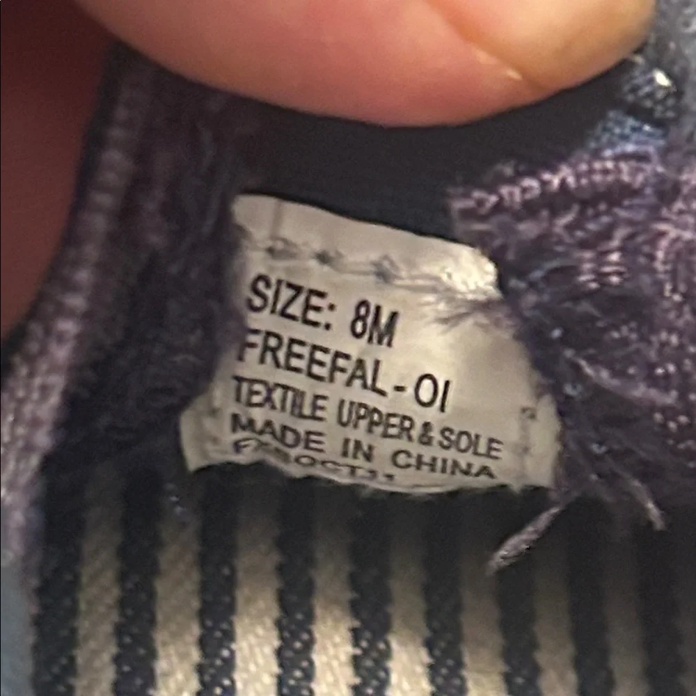 OshKosh B'gosh Navy and White Striped Kids Sneakers